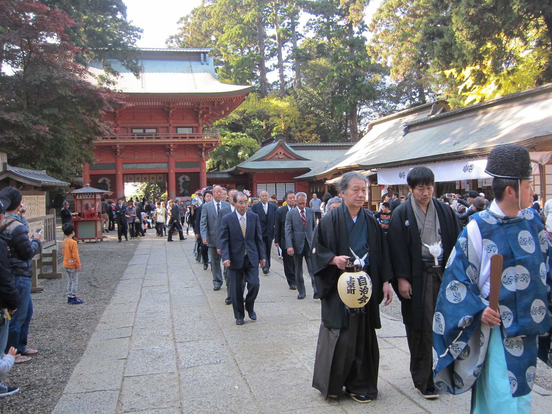 上泉の獅子舞鹿島神宮 奉納平成26年11月23日(日)